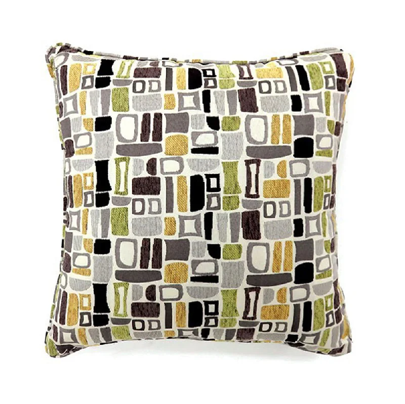 Benzara Bloc Contemporary Pillow, Multicolor, Set of 2, Large