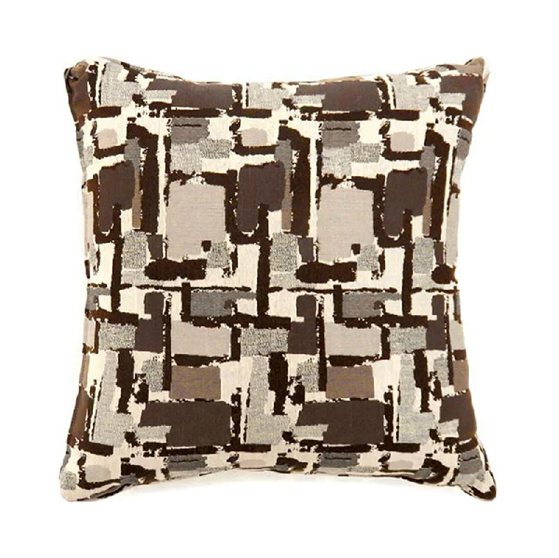 Benzara Concrit Contemporary Pillow, Large Set of 2, Brown