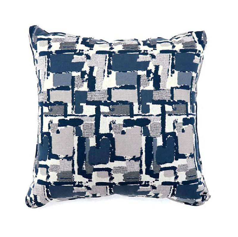 Benzara Concrit Contemporary Pillow, Small Set of 2, Blue