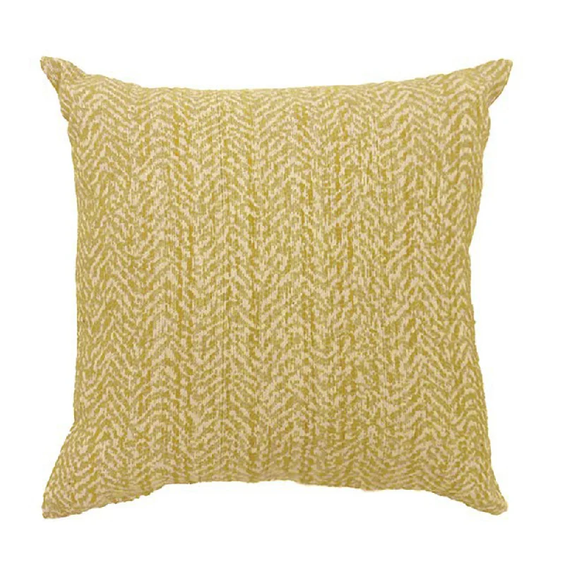 Benzara GAIL Contemporary Big Pillow, Yellow Finish, Set of 2