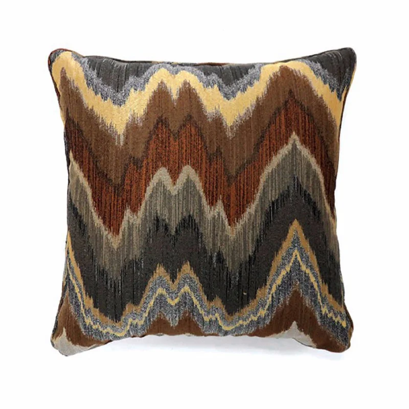 Benzara Seismy Contemporary Pillow, Multicolor, Set of 2, Large