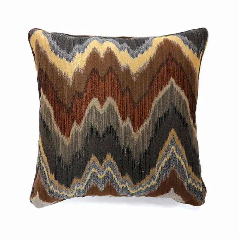 Benzara Seismy Contemporary Pillow, Multicolor, Set of 2 , Small