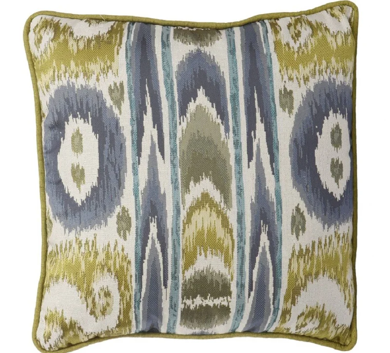 Benzara Woven Fabric Accent Pillow in Elegant Designer Pattern, Multicolor