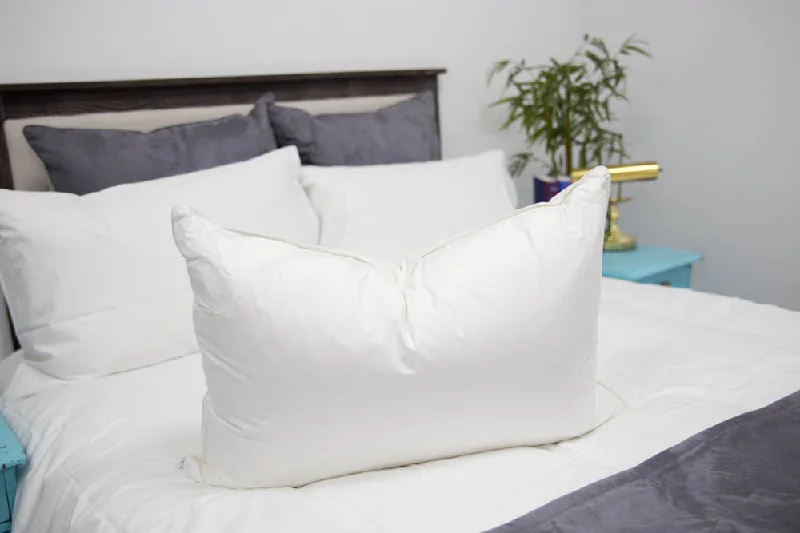 Pillowtex High End White Goose Down Pillow | 50% Feather/50% Down