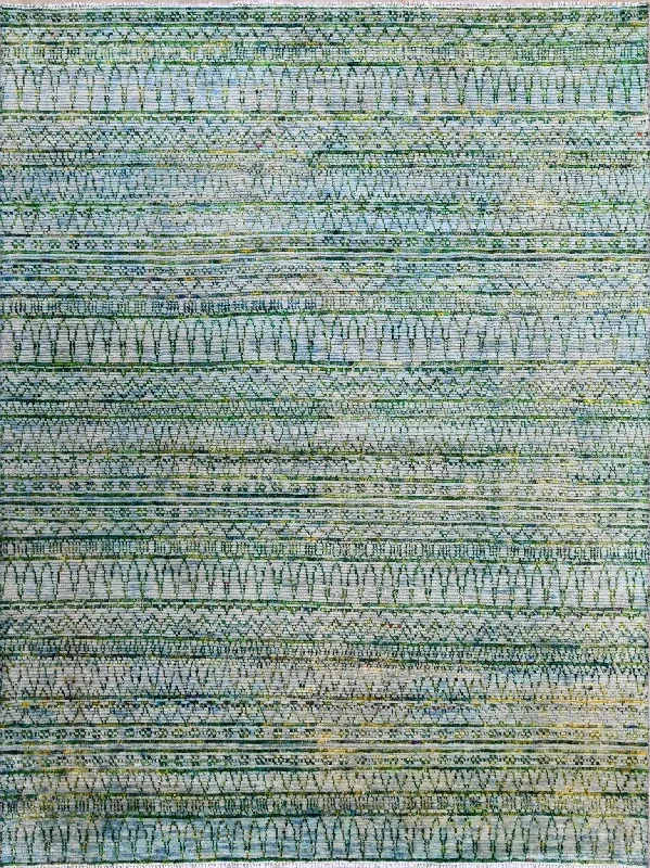 Durva Wool & Silk SC-29B Blue Rug