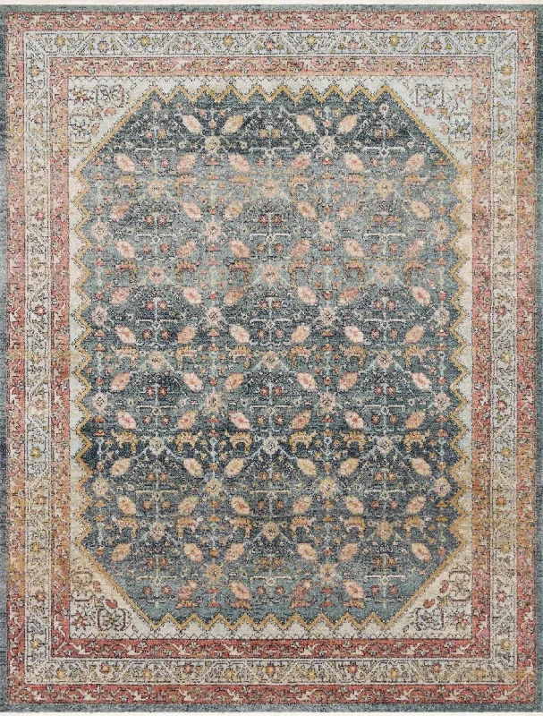 Graham GRA-01 Blue/Persimmon Rug