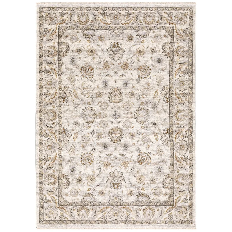 Maharaja 70W Ivory/Grey Rug