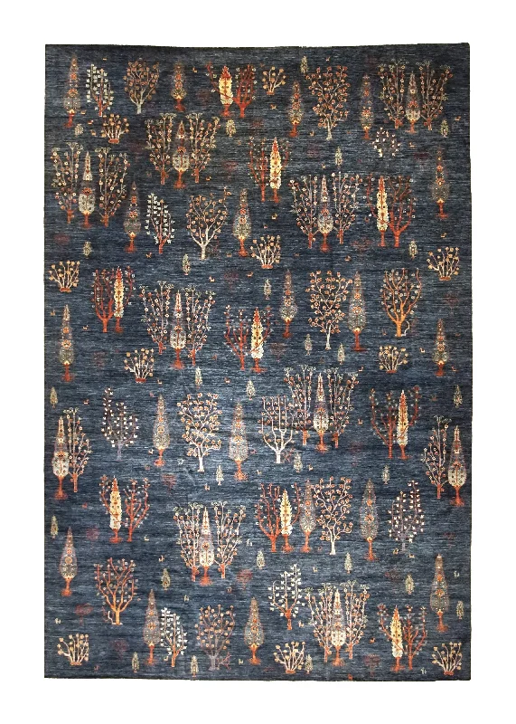 Oriental Rug Pakistani Handmade Area Transitional Tribal 12'2"x17'9" (12x18) Blue Lori Tree of Life Gabbeh Design #A35028