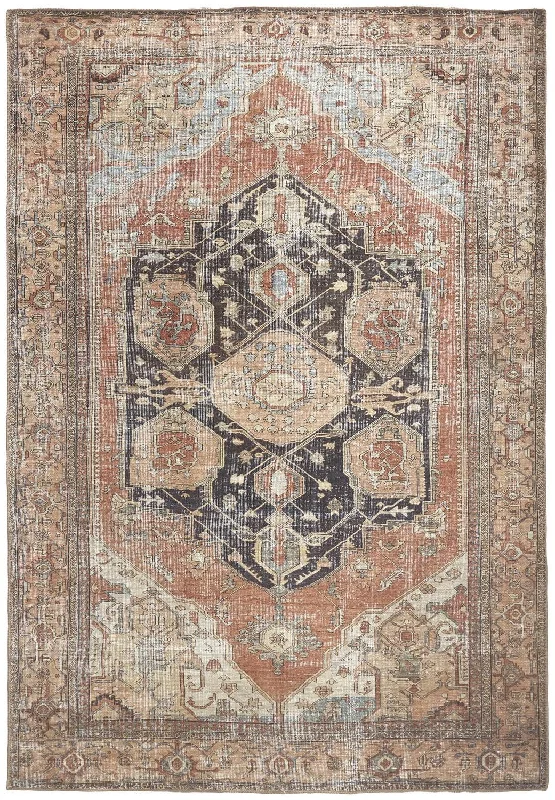 Percy PRC39ALF Orange/Brown Rug