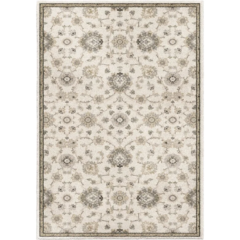 Riverstone 9013 Manor Sarouk Soft White Rug