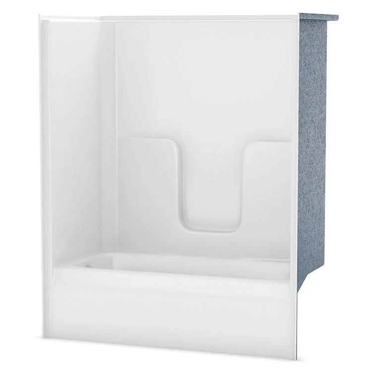 Tub and Shower Module 60 x 31-1/2 x 72 Inch AcrylX Left Hand White 1 Pieces