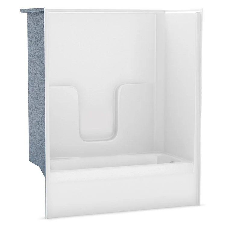 Tub and Shower Module 60 x 31-1/2 x 72 Inch AcrylX Right Hand White 1 Pieces