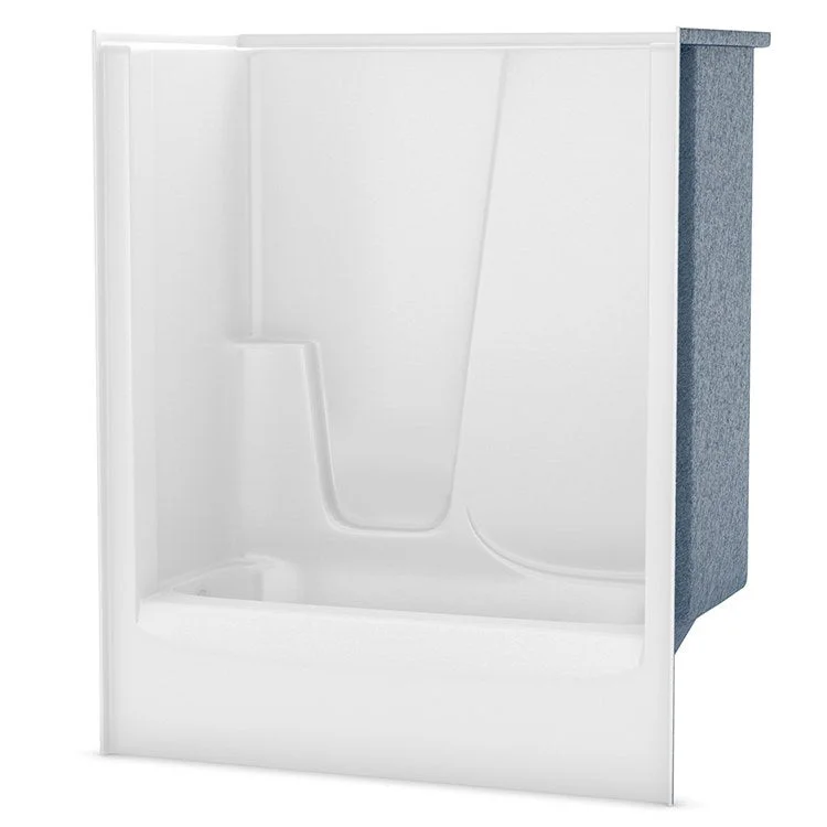 Tub and Shower Module 60 x 33 x 72 Inch AcrylX Left Hand White 30-38 Gallons