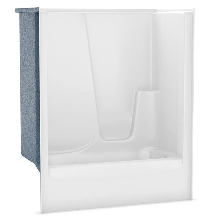 Tub and Shower Module 60 x 33 x 72 Inch AcrylX Right Hand White 30-38 Gallons