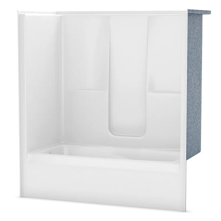 Tub and Shower Module 72 x 36 x 77 Inch AcrylX Left Hand White 1 Pieces