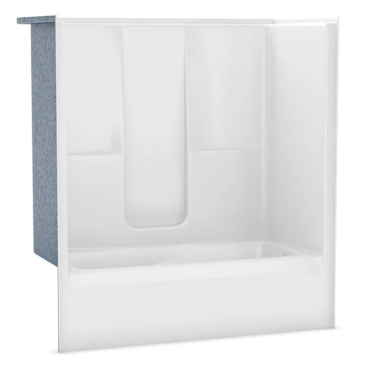 Tub and Shower Module 72 x 36 x 77 Inch AcrylX Right Hand White Domeless