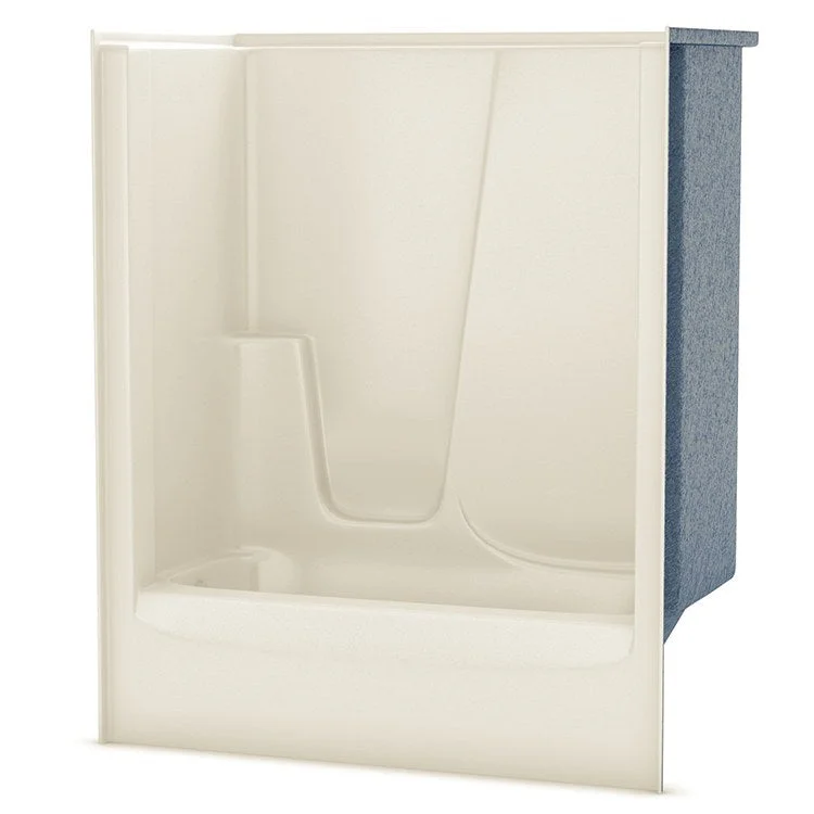 Tub and Shower Module 60 x 33 x 72 Inch AcrylX Left Drain Bone