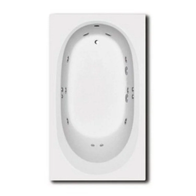 Tub 72 x 42 x 21-1/2 Inch Drop-In End Drain Outlet Bone AcrylX