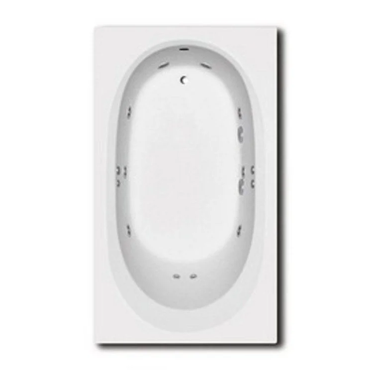 Tub 72 x 42 x 21-1/2 Inch Drop-In End Drain Outlet White AcrylX