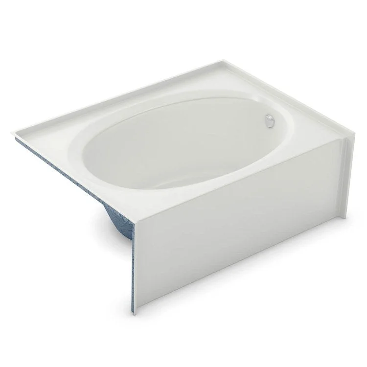 Tub 60 x 42 x 21 Inch Skirt Left Drain White AcrylX