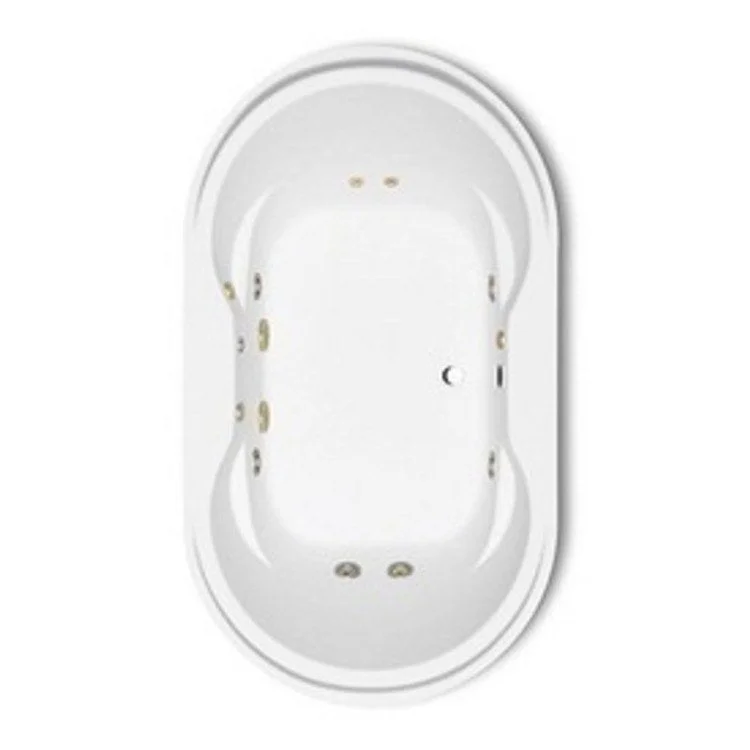 Tub 72 x 41 x 22-1/2 Inch Drop-In Front Center Drain White AcrylX