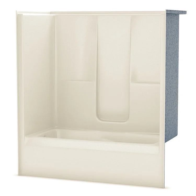 Tub and Shower Module 72 x 36 x 77 Inch AcrylX Left Hand Bone