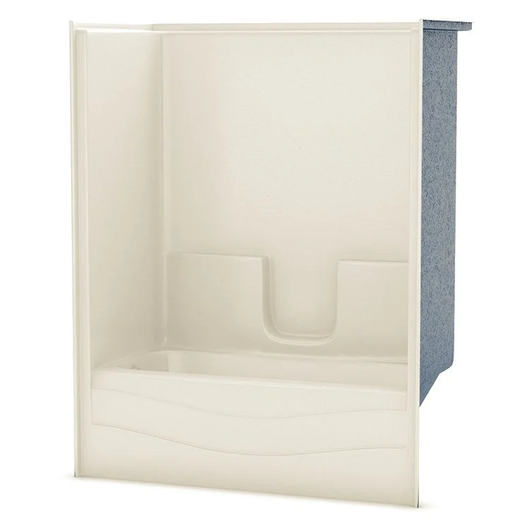 Tub and Shower Module 60 x 30 x 73-1/4 Inch AcrylX Left Hand Bone