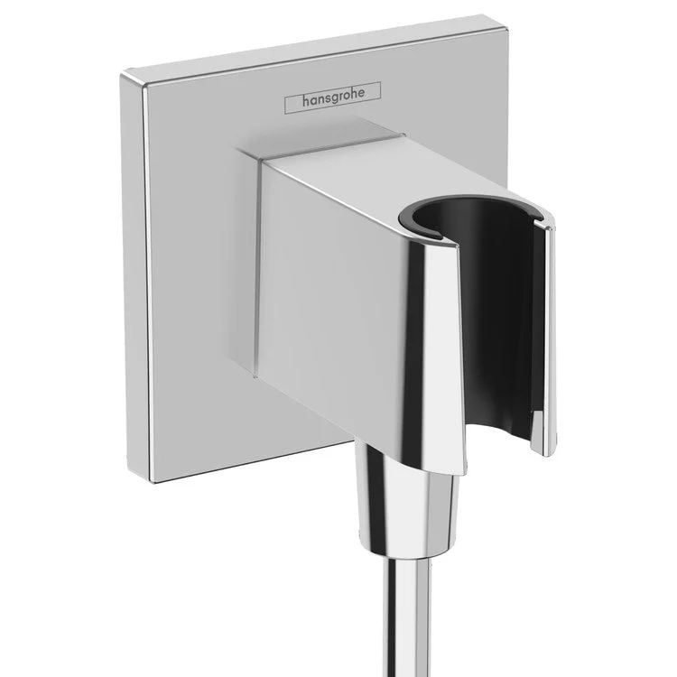 Wall Outlet Fixfit E with Handshower Holder Plastic Chrome