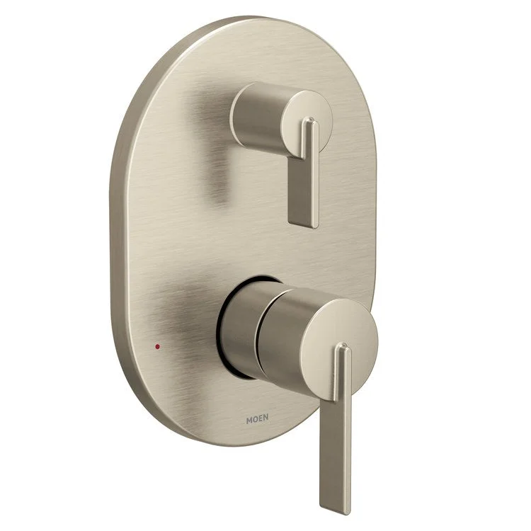 Transfer Valve Trim Cia M-Core 3-Series with Integrated Diverter 2 Lever Brushed Nickel