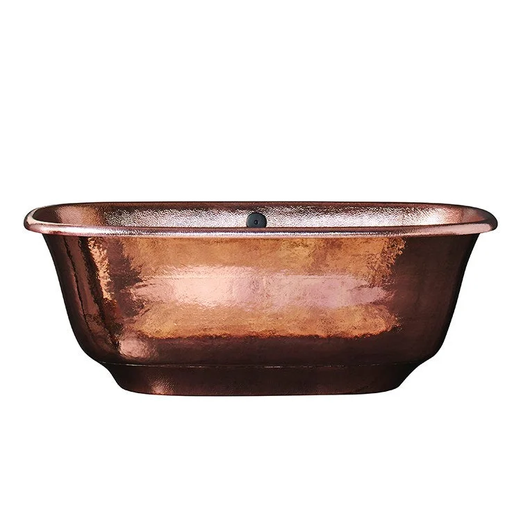 Santorini 66"x32.5" Copper Freestanding Slipper Bathtub