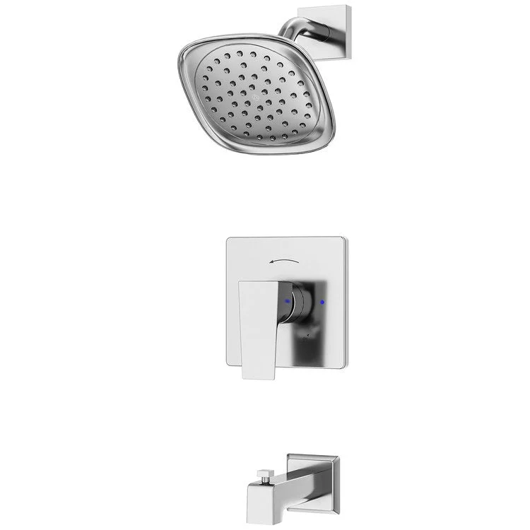 Tub and Shower Trim Verity HydroMersion Less Showerhead 2 Lever Polished Chrome ADA 2.0 Gallons per Minute