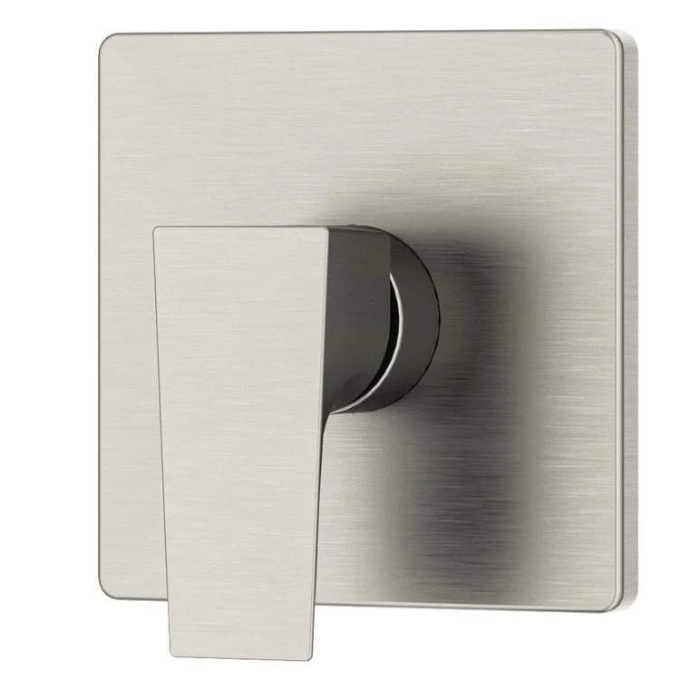 Diverter Trim Verity Valve Satin Nickel 1 Lever ADA with Screwless Escutcheon Metal 5 Inch