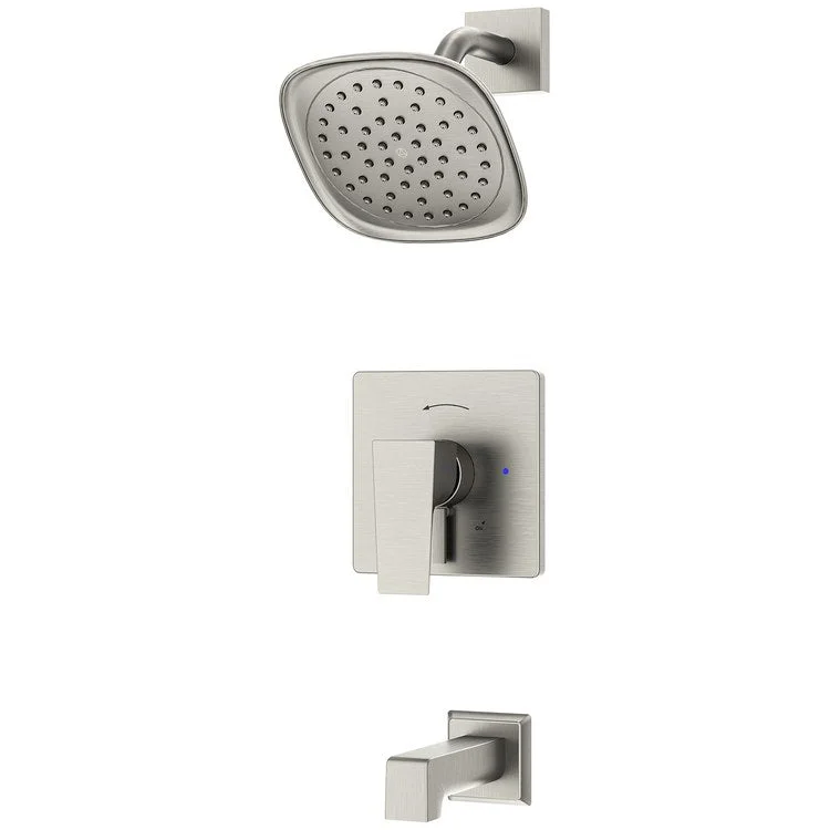 Tub and Shower Trim Verity HydroMersion Versaflex 1 Lever Satin Nickel ADA 2.0 Gallons per Minute