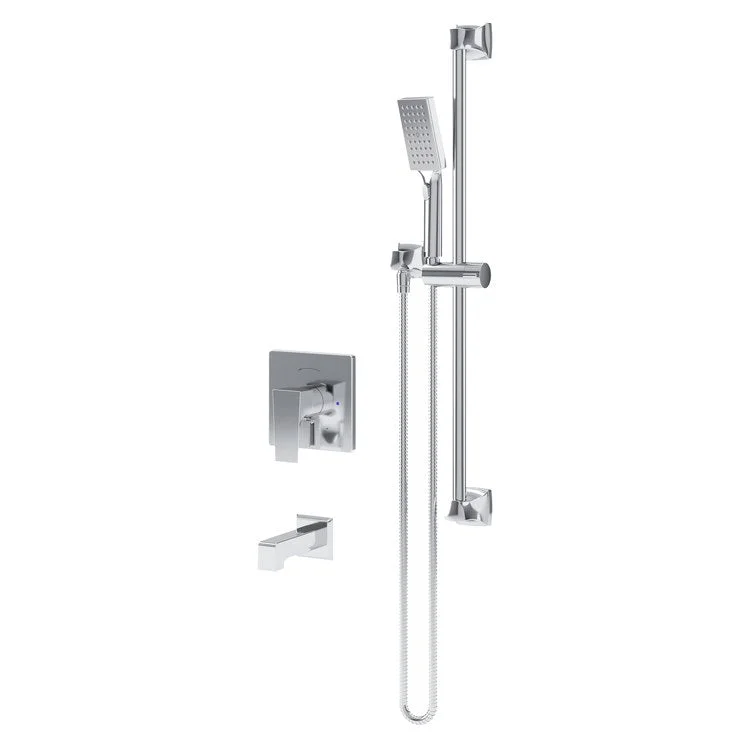 Tub and Shower Trim Verity HydroMersion Versaflex Integral Diverter 1 Lever Polished Chrome ADA 2.0 Gallons per Minute