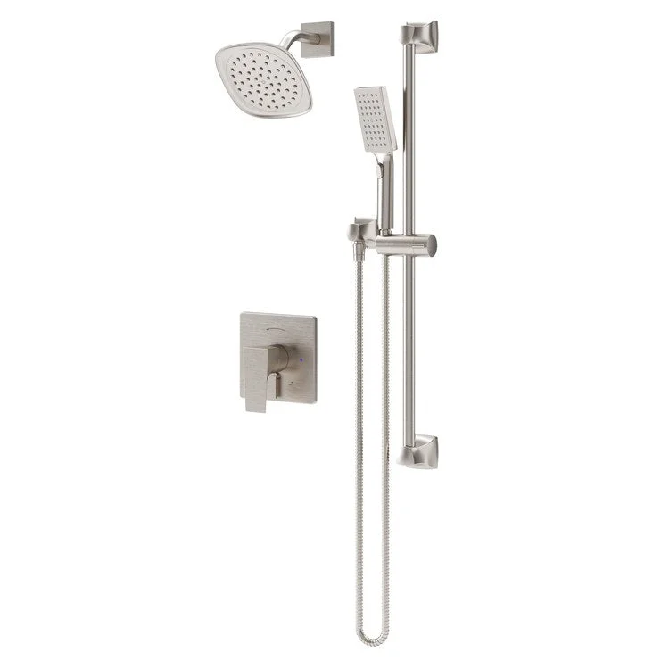 Shower Trim Verity with Handshower HydroMersion Versaflex 2 Lever Satin Nickel ADA 2.0 Gallons per Minute