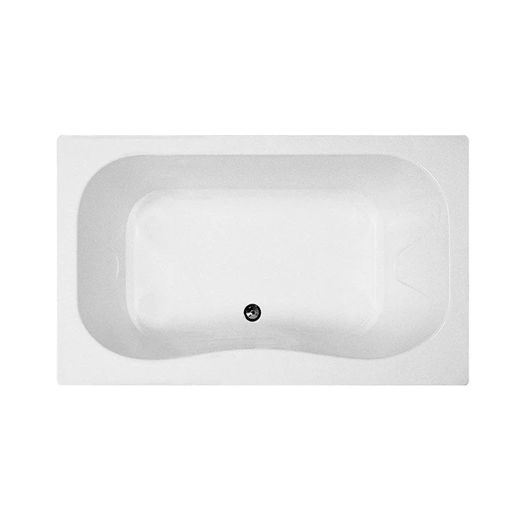 Air Tub Georgian 4 60 x 36 Inch Drop-In Air Massage Center White Rectangular Acrylic CXL 56 Gallons 19-7/8 Inch