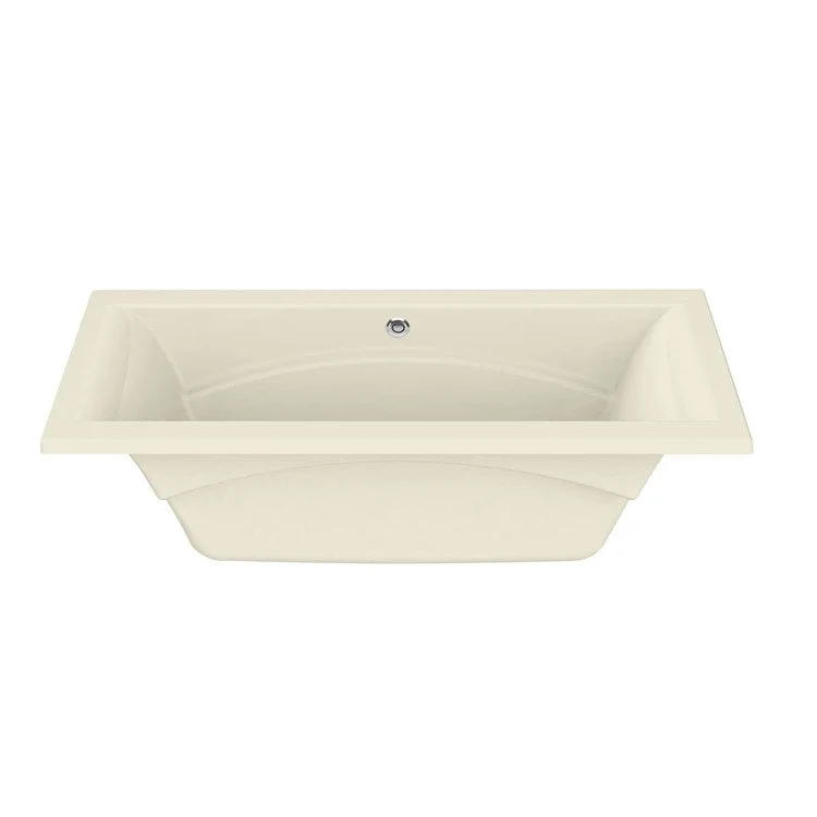 Tub Optik 72 x 42 x 23-1/2 Inch Undermount Center Bone Acrylic