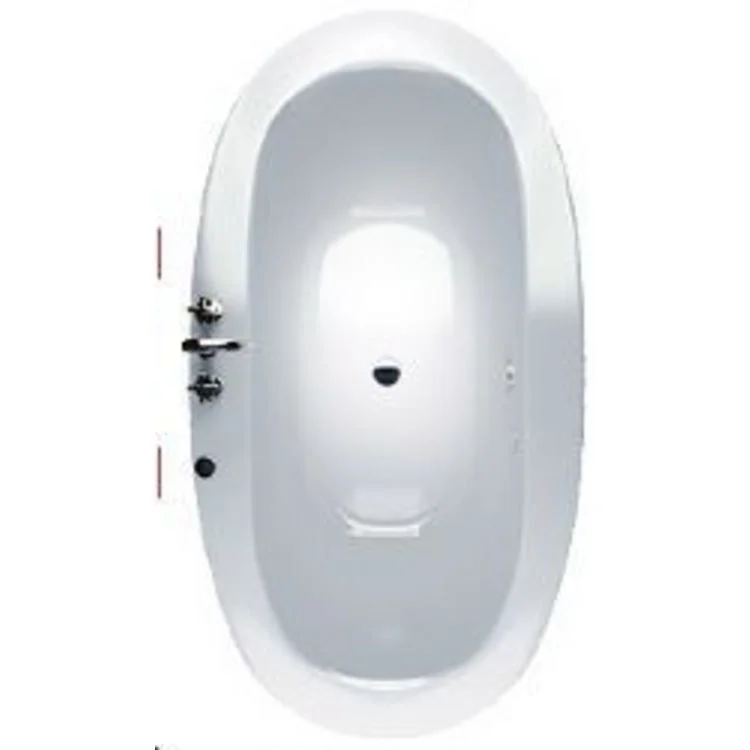 Air Tub Jazz F 66 x 36 Inch Freestanding Center White Oval