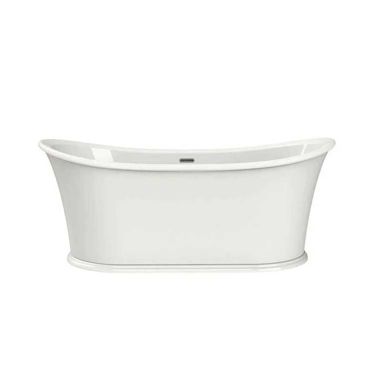 Freestanding Tub Elina 66 x 34 Inch Center White Oval