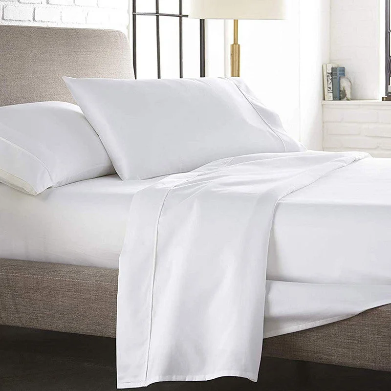 Edirne Cotton Queen Sheet Set - White