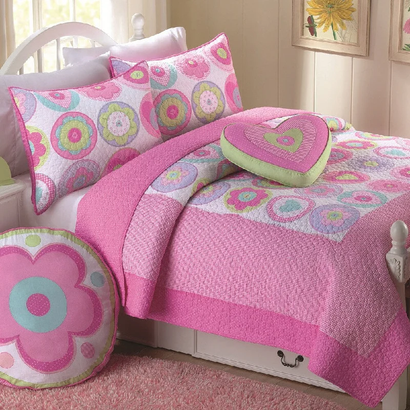 Fun Flower 3-piece Quilt Set