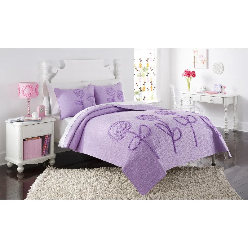 Purple Rachel Full Size Quilt Set