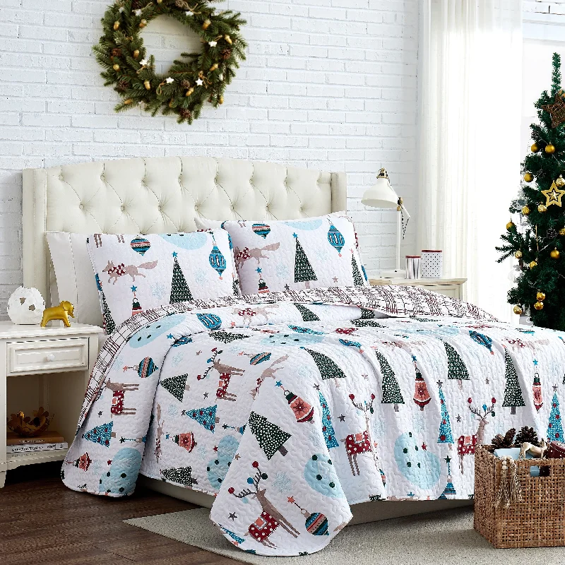 Winter Wonderland Oversized Reversable Quilt Set