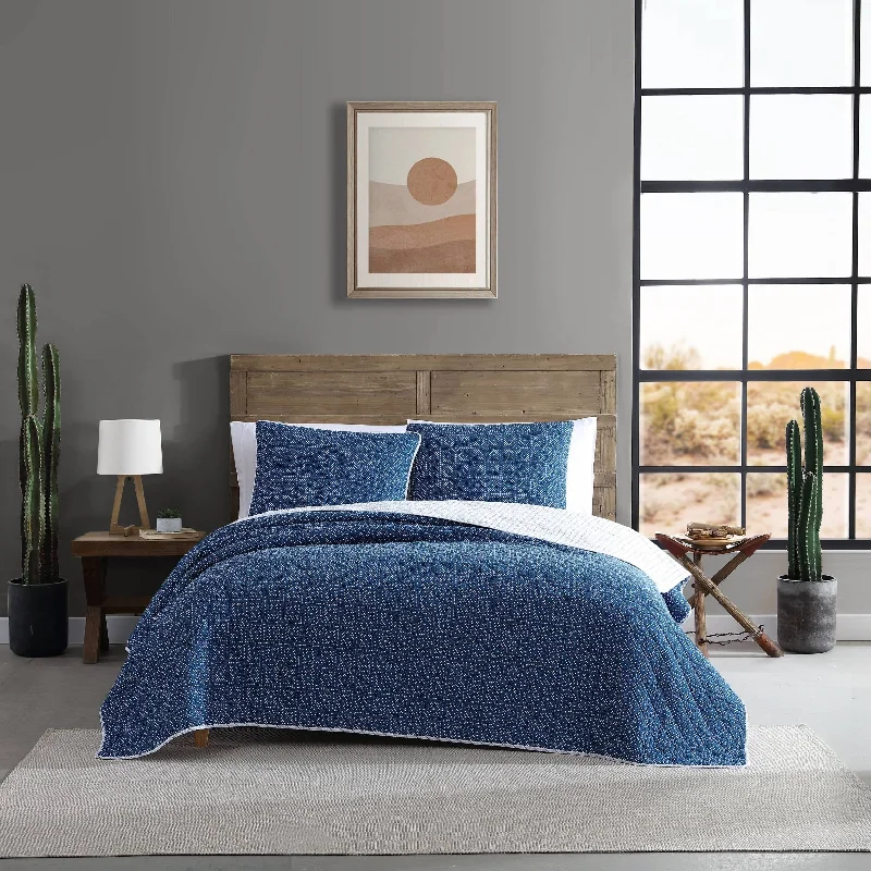 Wrangler Hamilton Blue Cotton Quilt Set