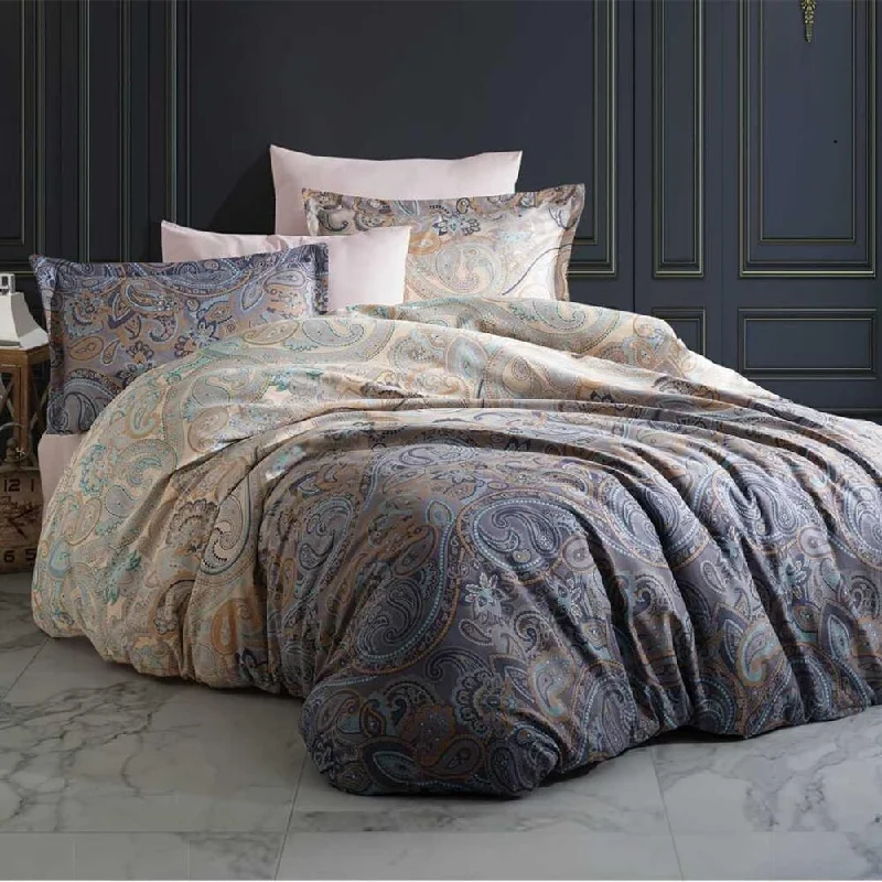 Bahar Paisley Night Cotton Bedding Set of 4