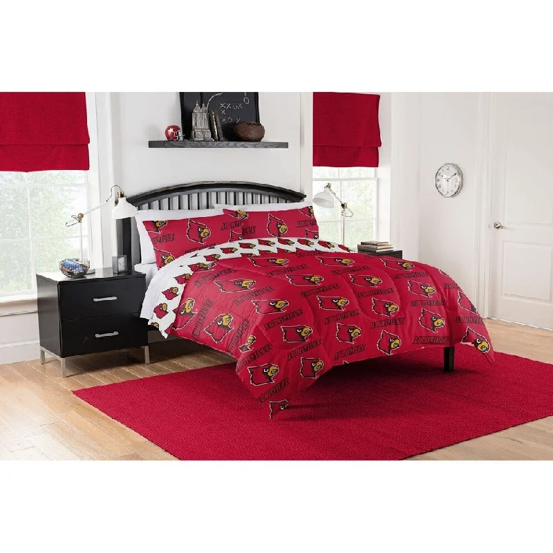 COL 864 Louisville Cardinals Full Bed In a Bag Set