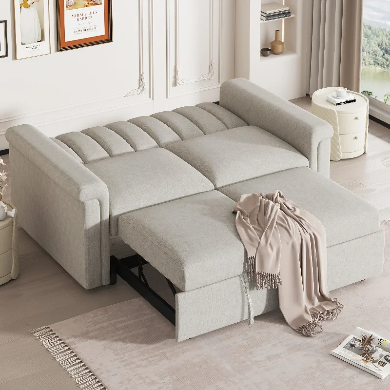 Convertible Soft Cushion Sofa Pull Bed for Two