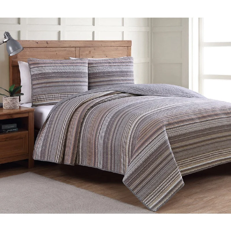 Copper Grove Angelina Neutral Pattern Quilt Set