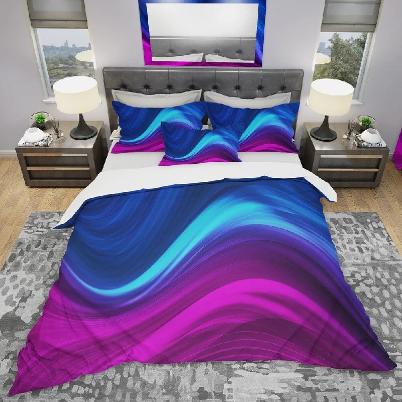 Designart 'Synchronicity' Modern & Contemporary Bedding Set - Duvet Cover & Shams