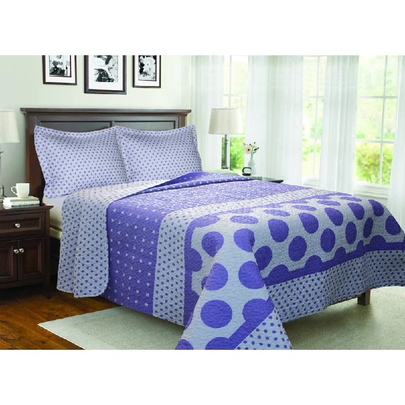 Dot Stripe 3-piece Quilt Set